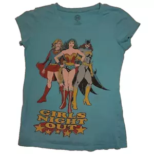 CAMISETA MUJER MARAVILLA MURCIÉLAGO MUJER SUPER MUJER NIÑAS SALIDA NOCTURNA AZUL TALLA GRANDE - Imagen 1 de 2