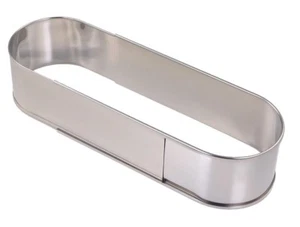 BACKRAHMEN OVAL ausziehbar - 42 cm EDELSTAHL TORTENRING Stollenform Brotbackform - Bild 1 von 2