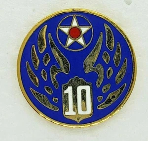 PIN DE LA FUERZA AÉREA DEL DÉCIMO EJÉRCITO DE LA SEGUNDA GUERRA MUNDIAL - PRODUCCIÓN ACTUAL - ¡IDEAL PARA GORRAS/CHAQUETAS! - Imagen 1 de 3