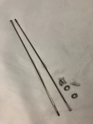 2 radios de rayos CX de tracción recta con cremallera de 232 mm de longitud plateados Foto 1 de 2