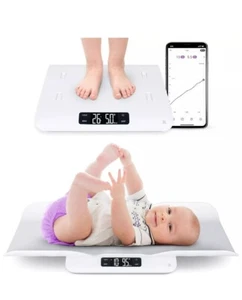 Smarte Babywaage für Säuglinge & Kleinkinder mit Bluetooth, Babywaage Modell 0220  - Bild 1 von 6