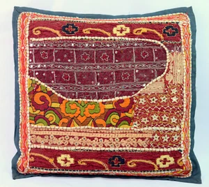 Vintage Indien Cushion Cover Colorful Handmade Bedroom Decorative. i17-311 - Picture 1 of 7