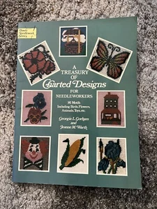 A Treasury of Charted Designs For Needleworkers- 141 Pattern Motifs-Birds-Flower - Picture 1 of 4