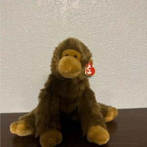 TY Brown Monkey Plush Toy - Picture 1 of 3
