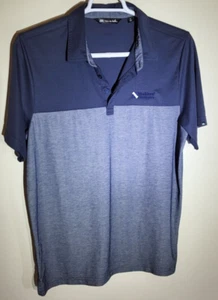 Travis Mathew Oceanside Blocked Polo Shirt Mens XL Gray Golf Lightweight Pima - Picture 1 of 9