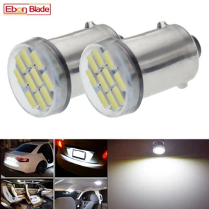 2 X Ba9s led bulb white 12V 3014 10SMD 6000K GLOBES Car/Automotive/Parker Lights - Bild 1 von 7