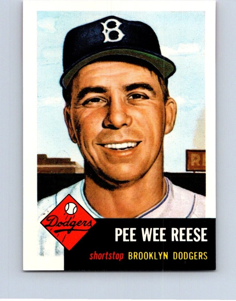 VINTAGE BASEBALL CARD TOPPS PEE WEE REESE BROKLIN DODGERS - Image 1 of 2