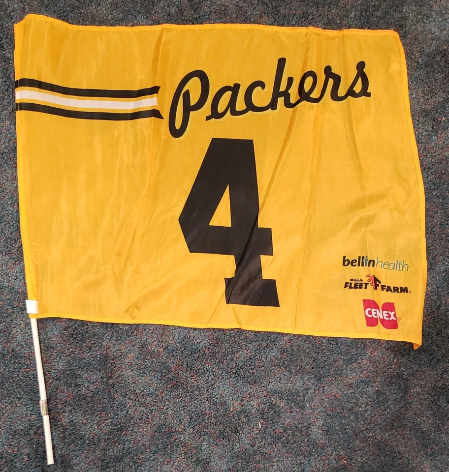 Packers Flag 4 Brett Favre Fan Game Day Artículo Foto 1 de 1