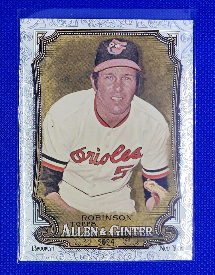 2024 Topps Allen & Ginter Foil Filagree Brooks Robinson (#105) Orioles SP - Image 1 of 2