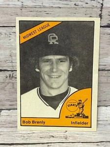 1977 Cedar Rapids Giants TCMA #2 Bob Brenly - Picture 1 of 2
