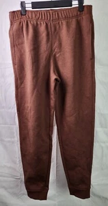 Nuevos Pantalones de Jogger VRST de Vellón Talla Pequeña Marrón Tierra Color Brezo con Cordón - Imagen 1 de 4