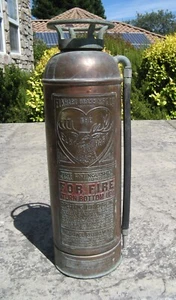 Elkhart Elk Hart Brass Vintage Antique Fire extinguisher - Picture 1 of 6