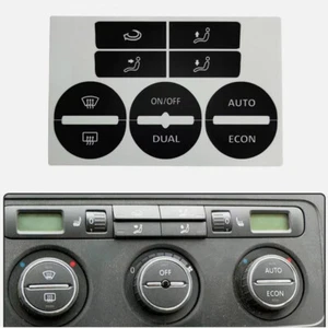 Car AC Climate Control Button Repair Kit Decals Stickers For VW GOLF MK5/Passat - Picture 1 of 10