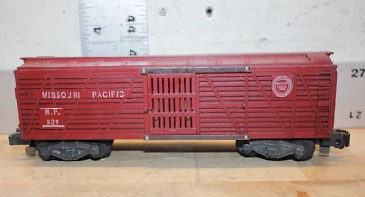 Vintage American Flyer S Gauge Missouri Pacific Cattle Car #929 - Image 1 of 4