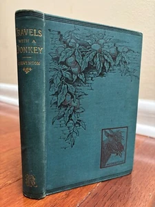 TRAVELS WITH A DONKEY IN THE CEVENNES by R. L. STEVENSON - HB 1889 ANTIQUE - Picture 1 of 10