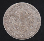 1832 Austria Empire 20 Kreuzer larger SILVER Coin higher grade