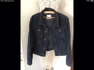 URBAN OUTFITTERS Cordjacke Damen Gr. L  Jacke Anthrazit - Bild 1 von 4