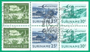Suriname 1976 year , used stamps from the booklet - Picture 1 of 1
