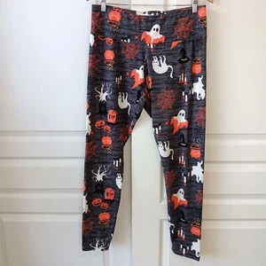 French Laundry Women's Plus Gray Halloween Leggings Size 1X - Picture 1 of 7