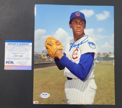 FERGIE JENKINS Signed 8x10 Photo-HALL OF FAME-CHICAGO CUBS-PSA - Image 1 of 4