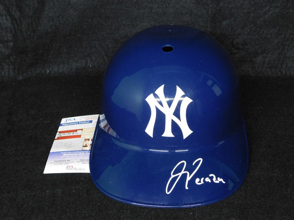 Oswald Peraza Signed Auto Full Size New York Yankees Batting Helmet JSA COA A - Image 1 of 1