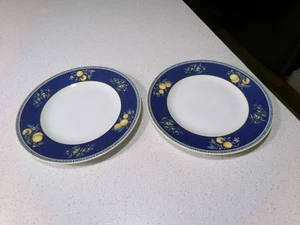 WEDGWOOD CITRONS LOT OF 2 SALAD PLATES - Picture 1 of 3