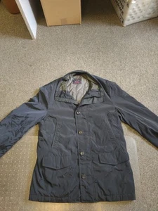 MENS PAUL & SHARK YACHTING BLACK FULL ZIP JACKET SIZE LARGE BUTTONS ITALIAN LUXE - Picture 1 of 3