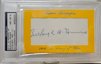 2010 Historic Autographs "In Memory Of" Burleigh Grimes 1/1 PSA NM-MT 8 Auto HOF - Image 1 of 2