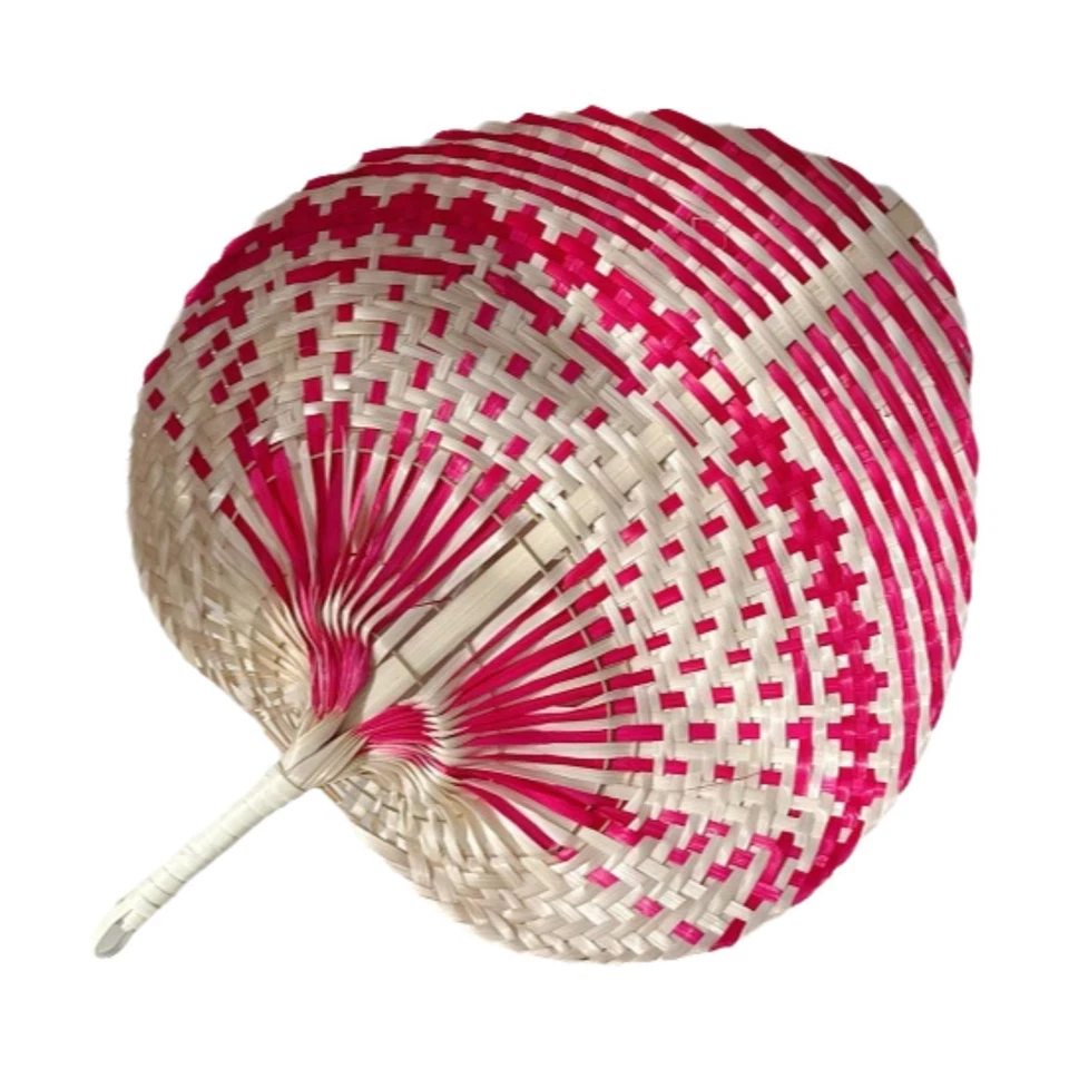 Bamboo Hand Fan Cooling Supplies Manual Chinese Weaving for Women Farmhouse Home - Image 1 of 1