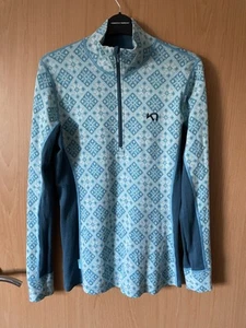 Kari Traa Rose Half Zip Base Layer 100% Merinowolle Größe L - Bild 1 von 4