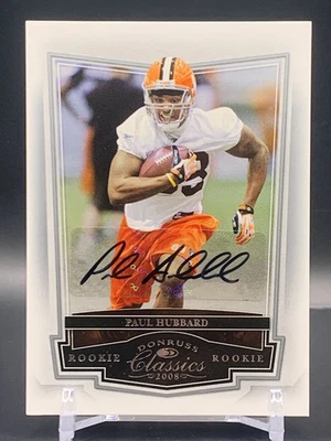 2008 Donruss Classics Paul Hubbard Rookie Auto /499 - Cleveland Browns - Image 1 of 2