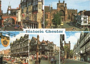 D260420 Historic Chester Cheshire John Hinde Ltd David Noble Multi View - Picture 1 of 4