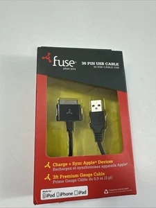 Fuse 30 Pin USB Cable for ipod, iphone, ipad 30 pin adapter - Picture 1 of 5