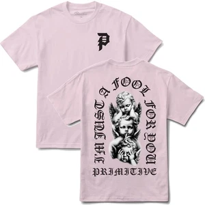 Primitive Skate Men's T-Shirt Dedication Short Sleeve Tee in Pink - Picture 1 of 3