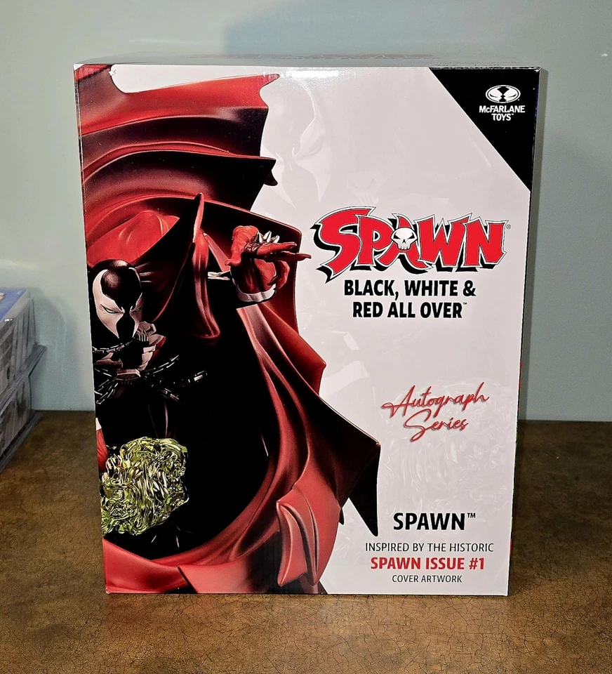 Estátua de resina Spawn #1 preta, branca e vermelha em escala 1:10 ***EM ESTOQUE*** - Imagem 1 de 1