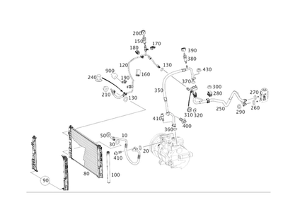 正品梅赛德斯-奔驰制冷剂线 246-830-26-15 — 第 1/2 张图片