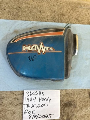 CUBIERTA LATERAL IZQUIERDA HONDA HAWK AZUL VERDE AZULADO 400 OEM 360 Foto 1 de 4