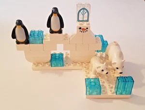 (D50)  Lego Duplo Set für Zoo / Tierpark Eisbären Pinguine - Bild 1 von 5