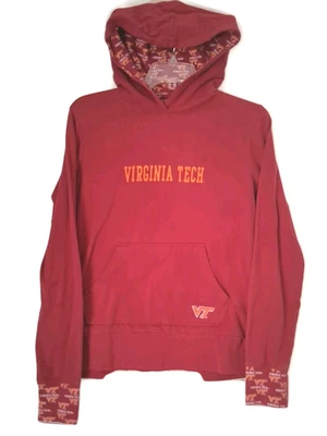 Virginia Tech Hokies Women’s Medium Hoodie Sweatshirt Maroon VT Logo NCAA - Image 1 of 4