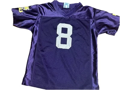 NCAA LSU Tigers Kids Size 8 Football Jersey Purple Number 8 - Image 1 of 4