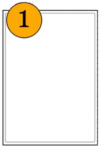 1Up 10 200 500 1000 A4 Adressetiketten Blätter selbstklebend klebend Tintenstrahl Rechnung - Bild 1 von 1