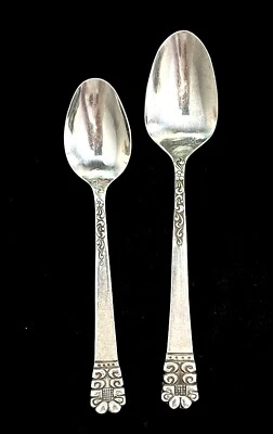 Cubiertos de por vida LCU65 florales 1 cucharadita y 1 cuchara sopera Foto 1 de 4