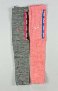 Little Girl's Youth Nike Dry Dri-Fit Athletic Jogger Polyester Leggings - Picture 1 of 8