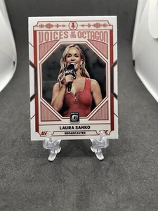 2022 Donruss Optic UFC Laura Sanko *Voices Of The Octagon Insert - Picture 1 of 2