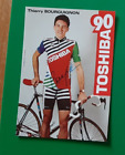 CYCLISME carte cycliste THIERRY BOURGUIGNON &#233;quipe TOSHIBA 1990 Sign&#233;e