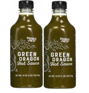 Trader Joe's Green Dragon Hot Sauce 18 oz each 2 pack - Picture 1 of 5