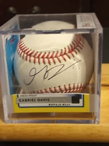 GABRIEL DAVIS (NFL) Buffalo Bills Signed OML Baseball-2 (JSA) - Picture 1 of 9