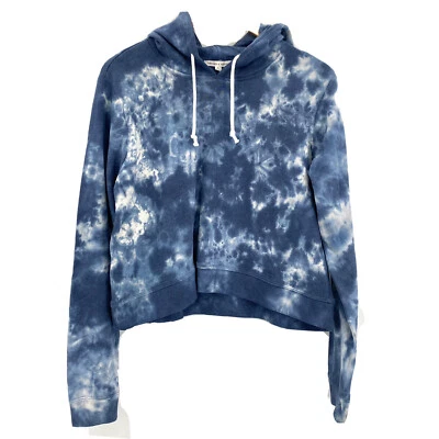 Threads for Thought Women's Cropped Hoodie Blue Tie Dye Size Large NWT - Image 1 of 4
