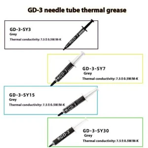 1 Piece GD-3 Thermal Paste Performance Thermal Conductive Grease Paste 7.5 W/MK - Afbeelding 1 van 22
