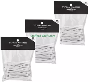 Premium Hardwood Golf Tees – White, 3 1/4" - 150 Count - Picture 1 of 2